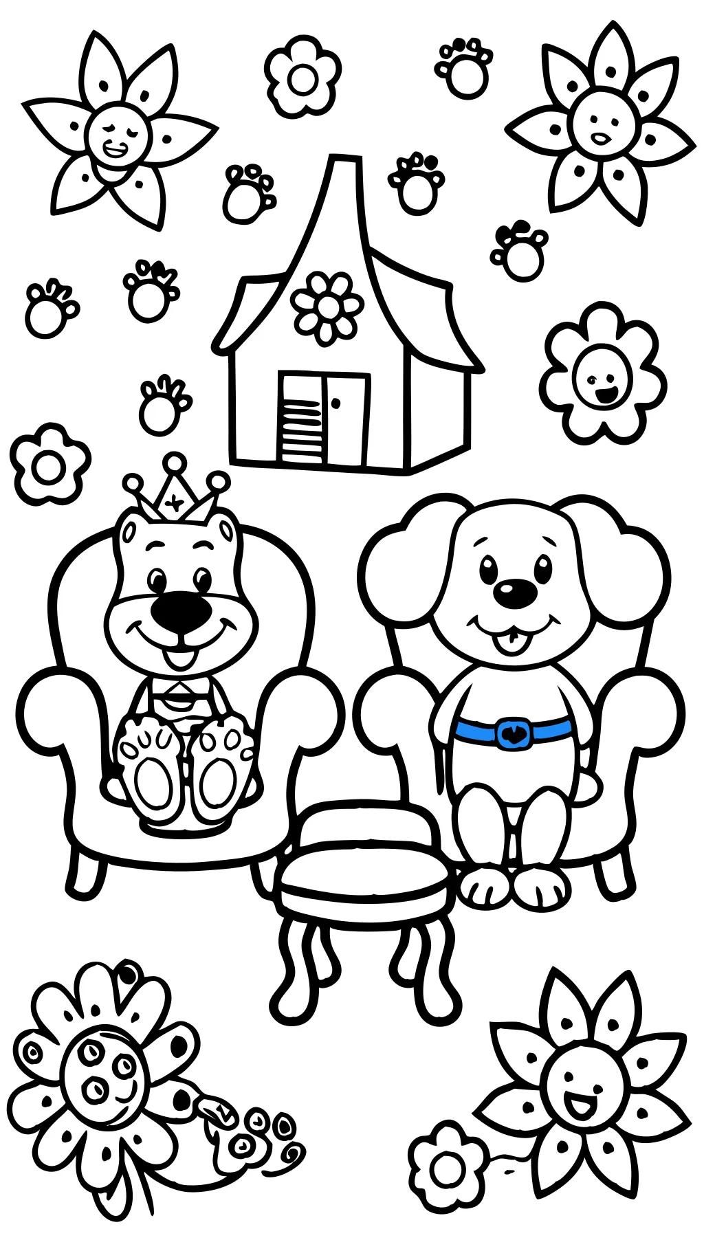 blue’s clues coloring pages